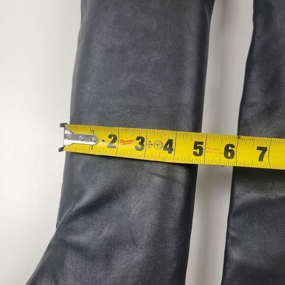 Stuart Weitzman Black Soft Leather Knee High OTK Tall Heel Boots Size Womens 8M - Picture 8 of 16